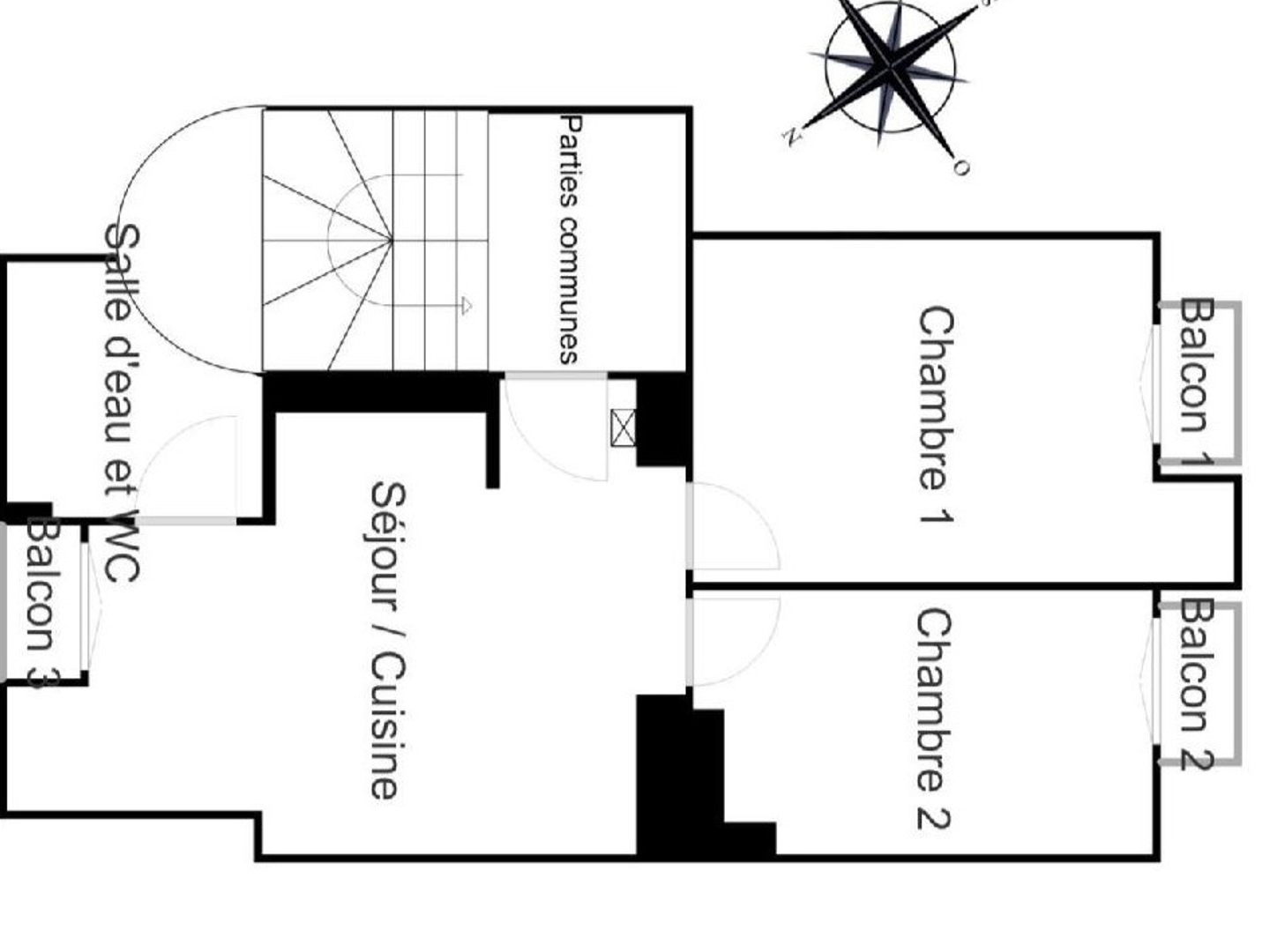 Appartement 3 pièces 36 m²