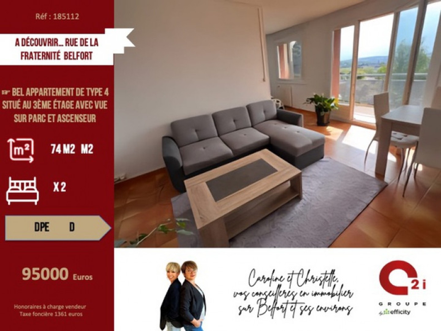 Appartement 4 pièces 74 m²