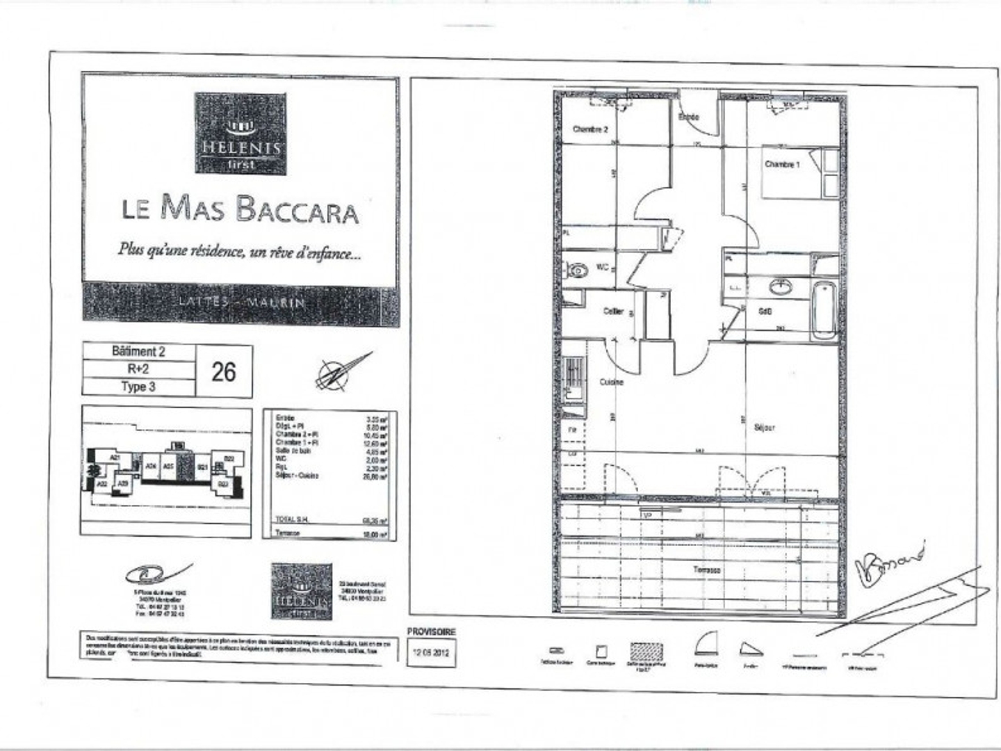 Appartement à vendre - 3 pièces - 68m2 - Lattes (34970)