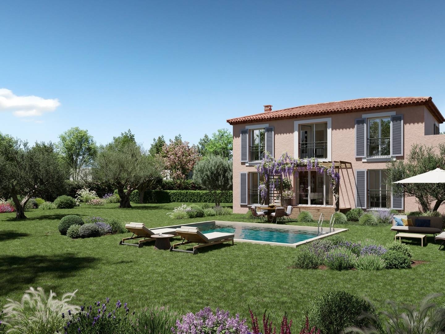 ANTIBES : VILLAS A 2 MN DU BORD DE MER