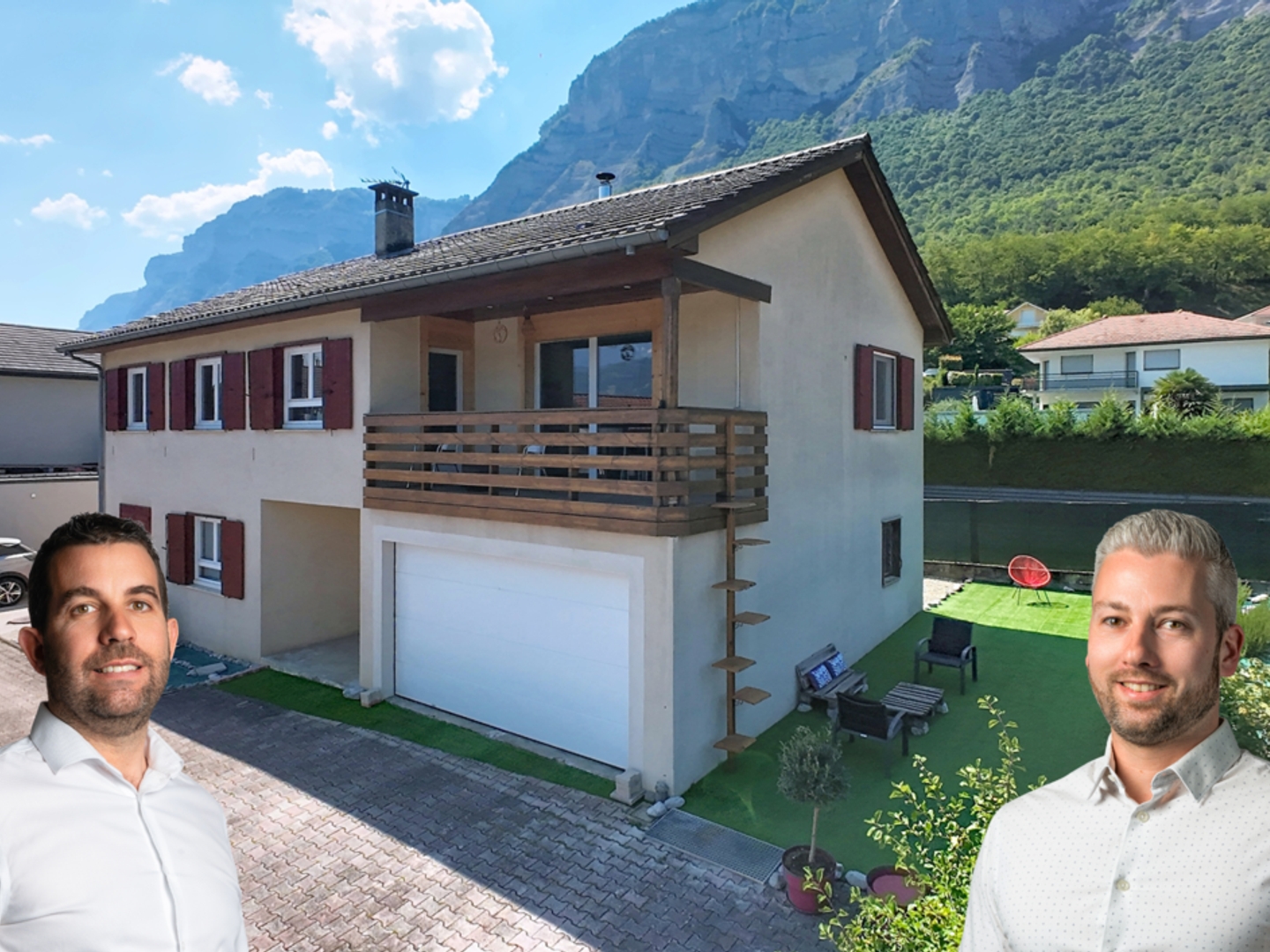 APPARTEMENT-MAISON A VENDRE - LUMBIN 38660 - AGENCE IMMOBILIERE - REZ DE JARDIN + TERRASSE - GRESIVAUDAN - 38