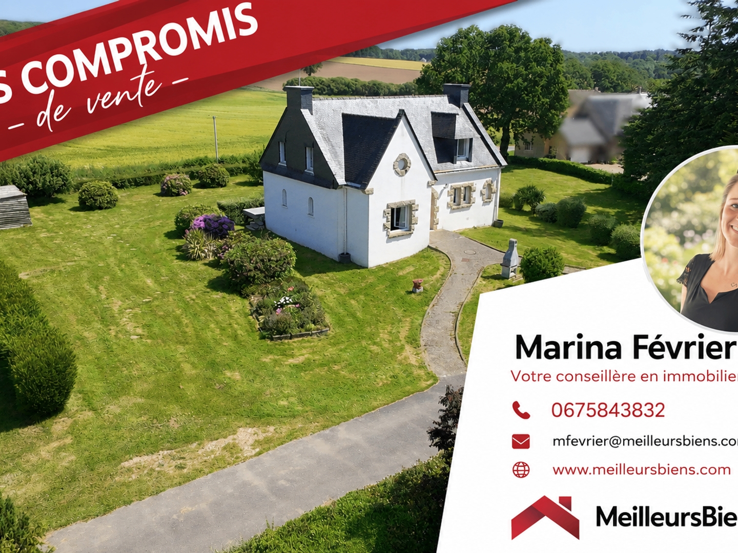 Maison familiale avec vue panoramique et terrain constructible à Monteneuf