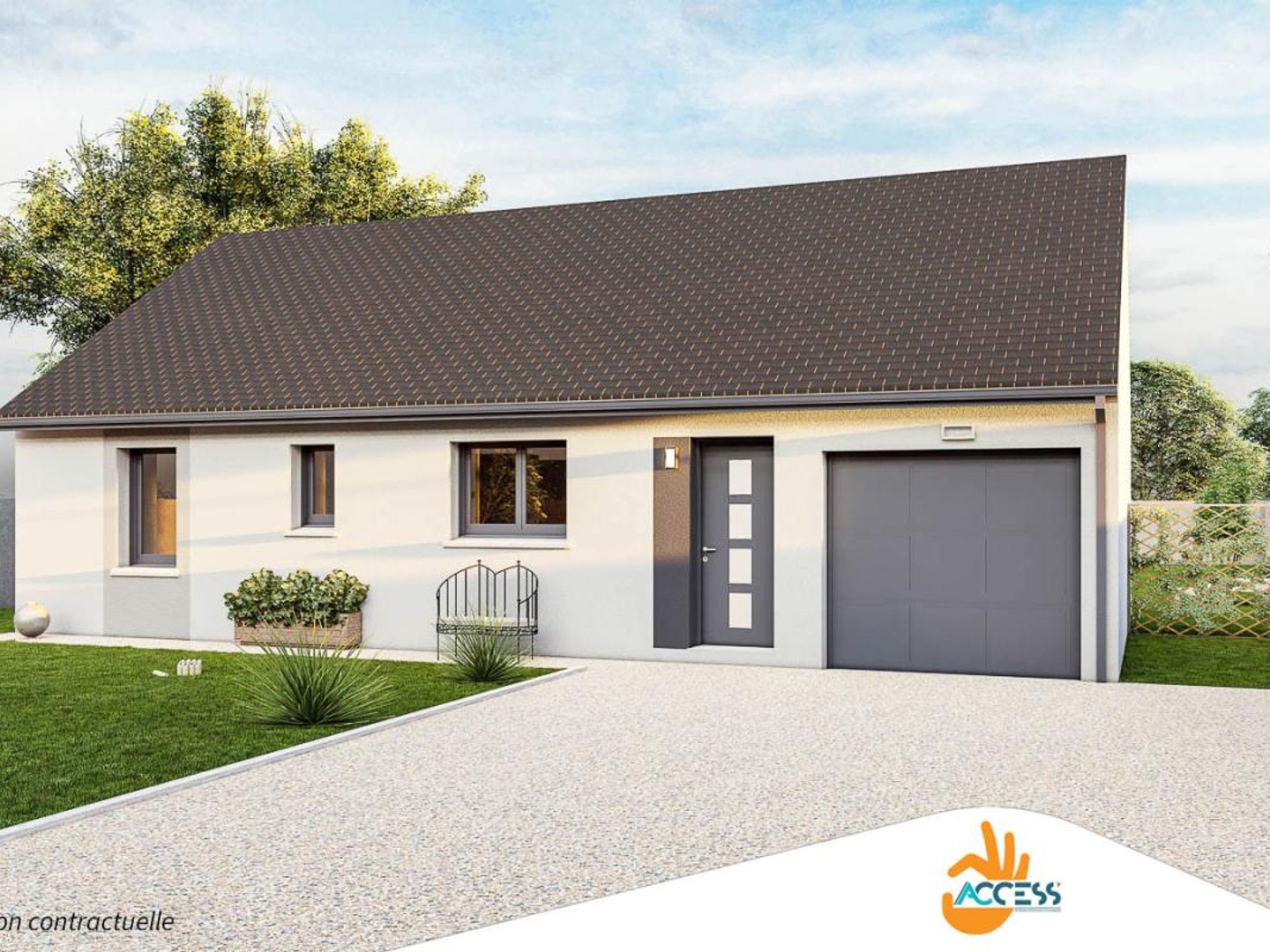 Terrain + maison 82 m²