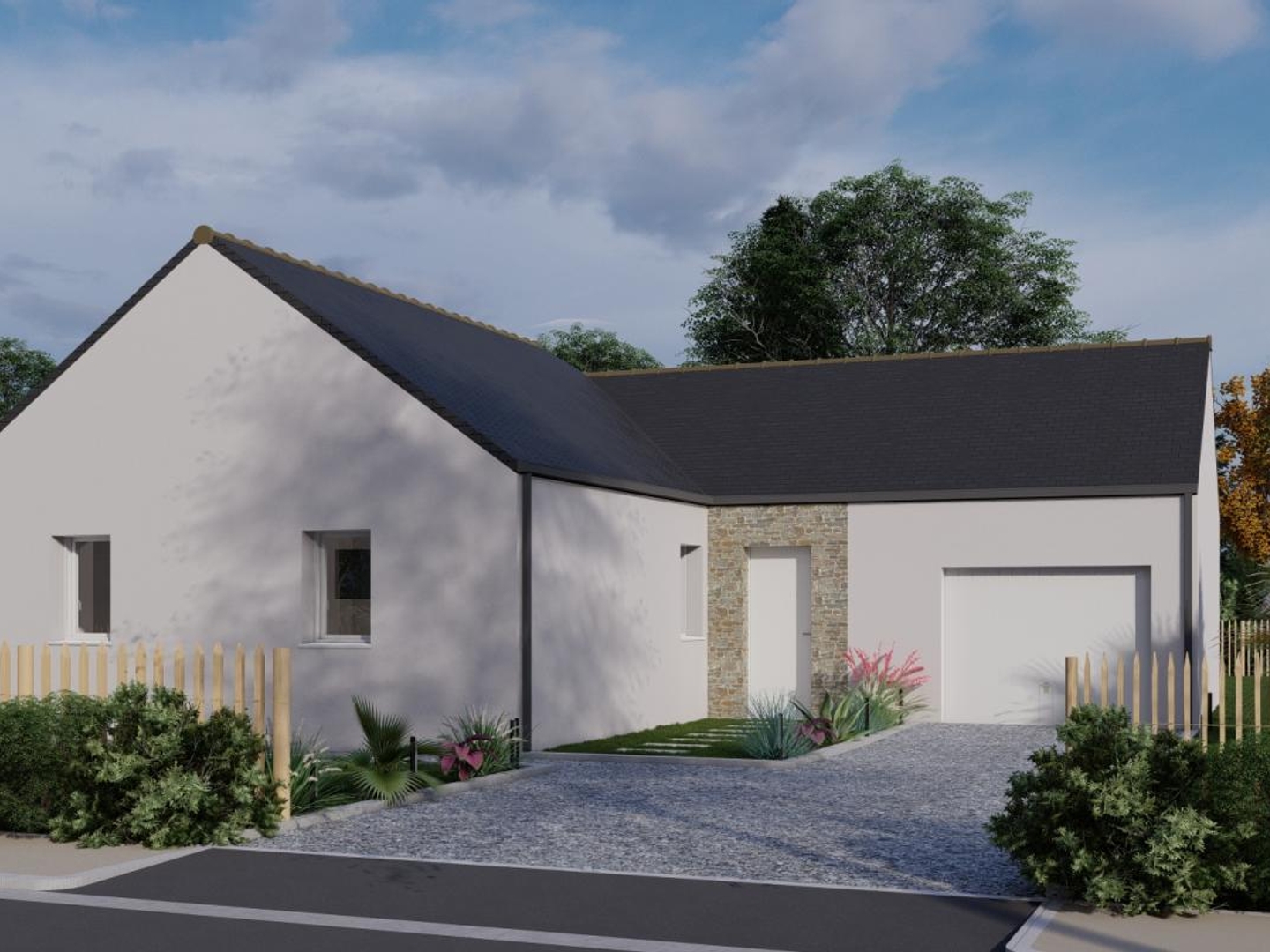 Terrain + maison 82 m²