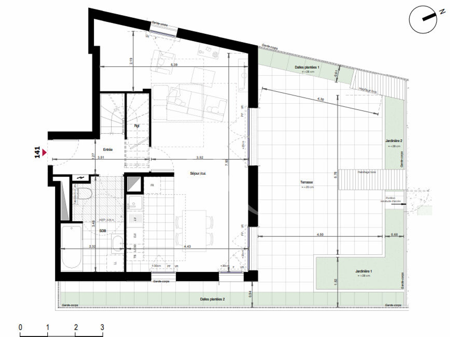 Appartement type 5 situé au Kremlin-Bicêtre