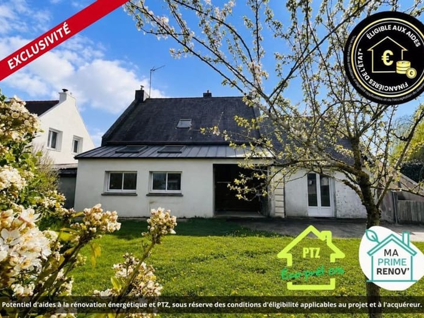 Maison à vendre - 11 pièces - 130m2 - Rospez (22300)