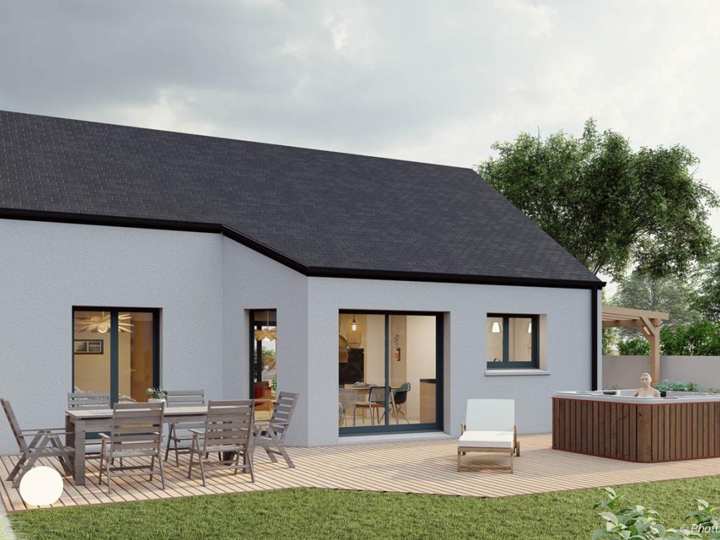 Terrain + maison 63 m²