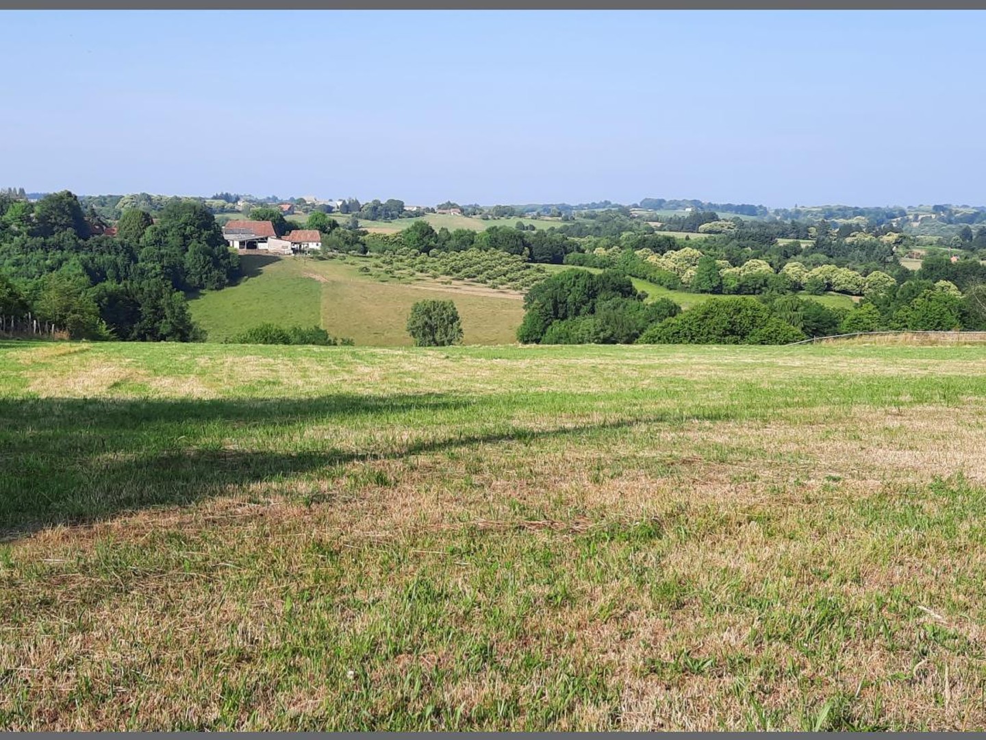 Terrain avec partie constructible vue imprenable