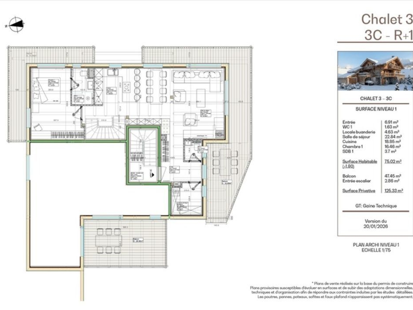 Appartement à vendre - 7 pièces - 161m2 - Briançon (05100)