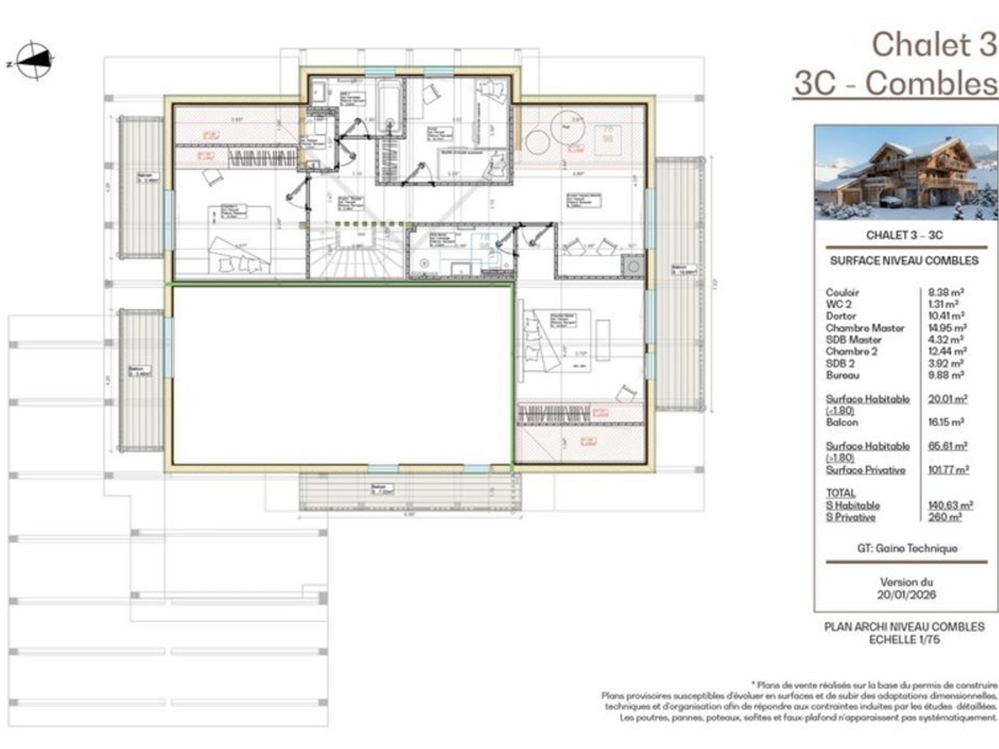 Appartement à vendre - 7 pièces - 161m2 - Briançon (05100)