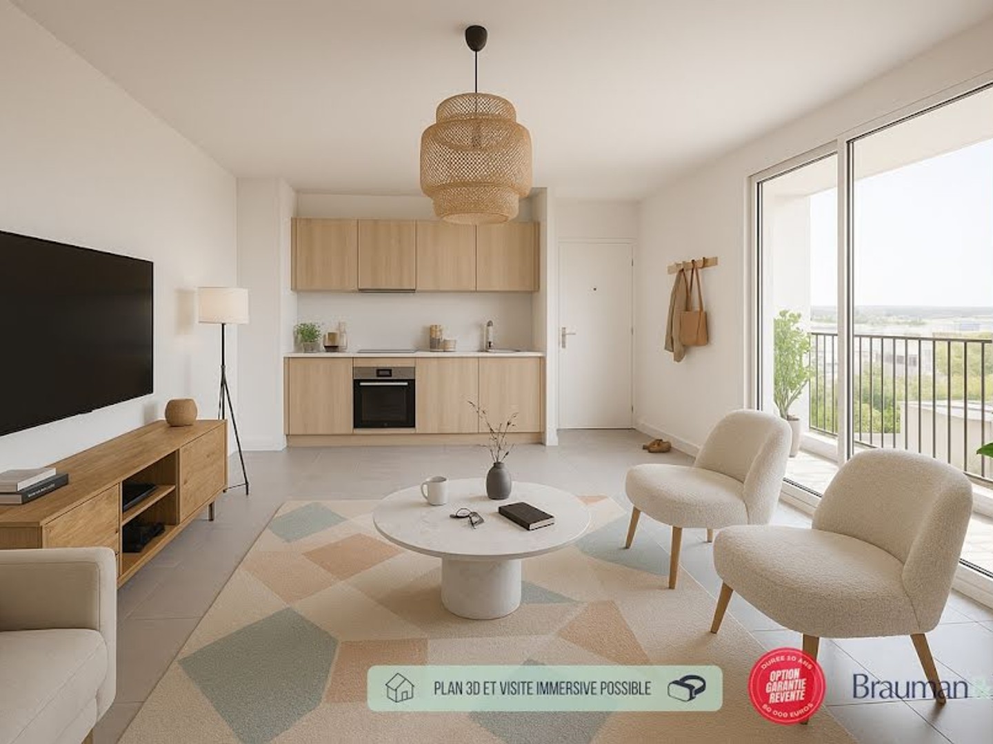 Appartement 3 pièces 62 m²