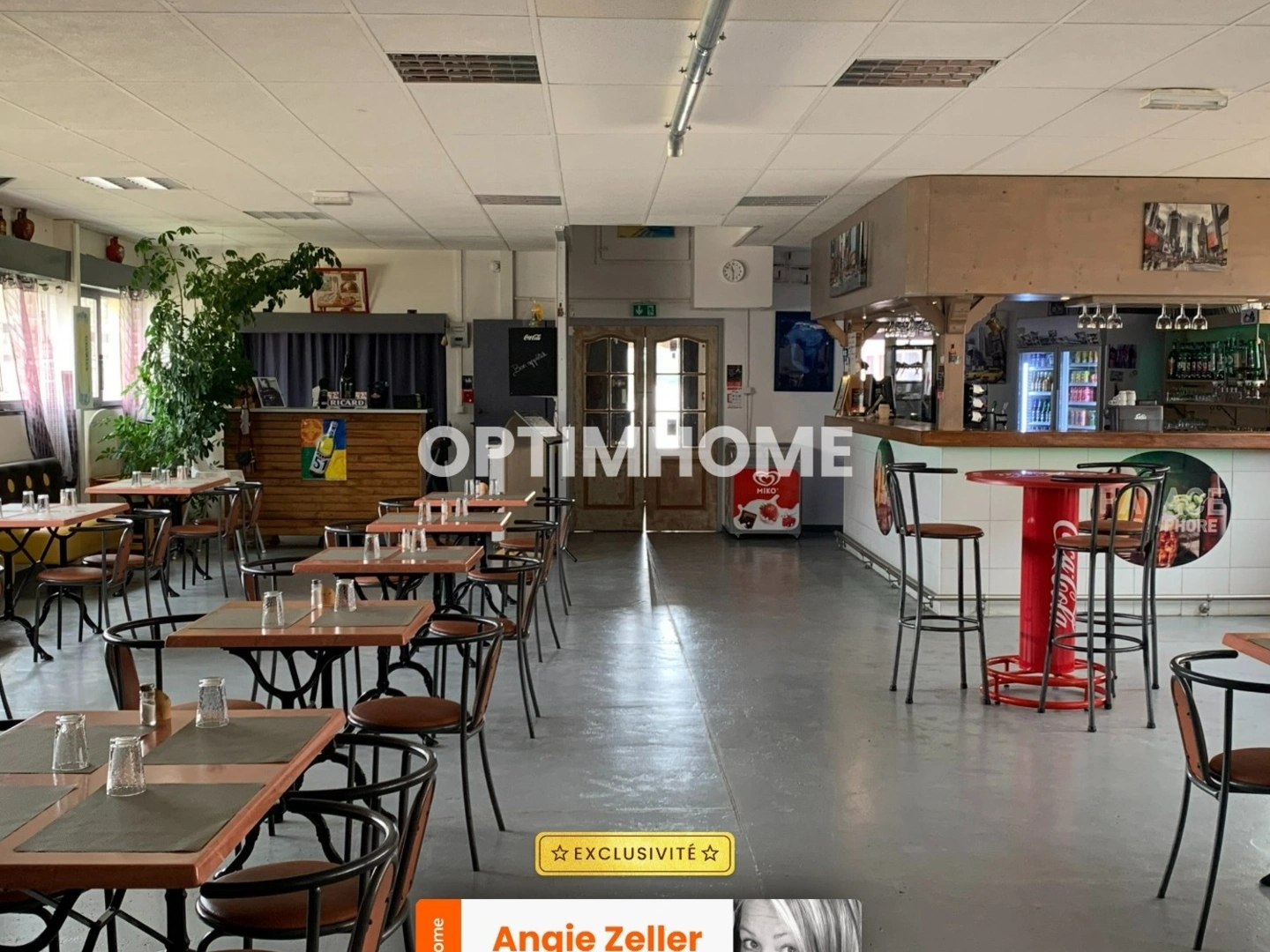 Murs et fonds de commerce - restaurant - salle de spectacle - appartement type 3 - atelier/garage - 450 m² - Saint-Pierre