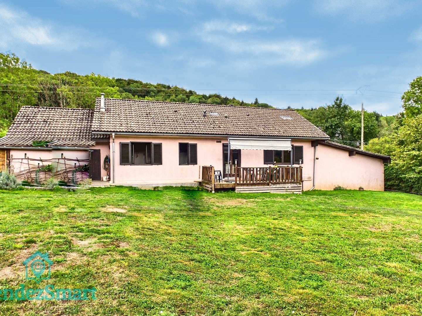 Maison de plein pied sur terrain de 1550m2 environ