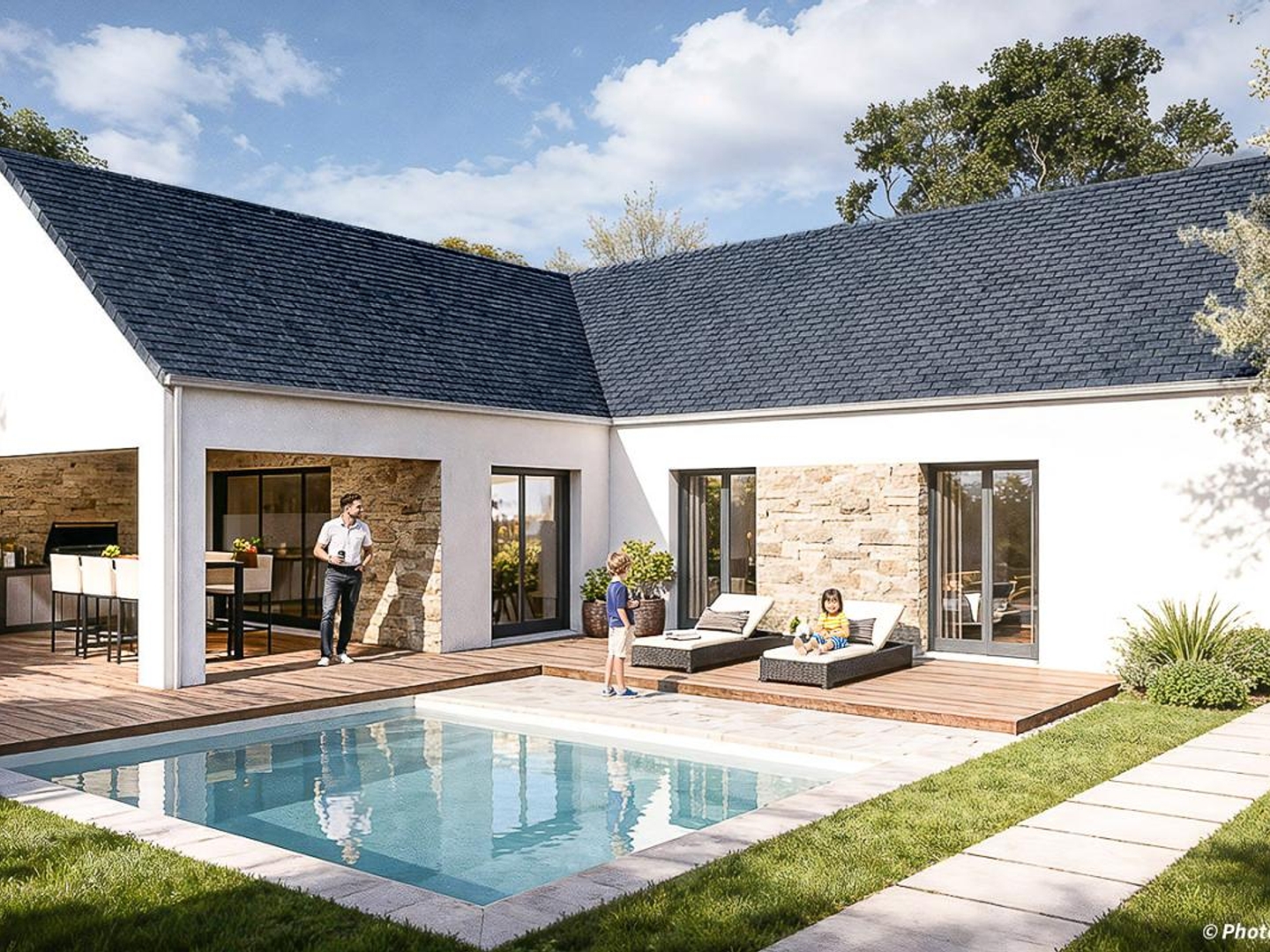 Terrain + maison 111 m²