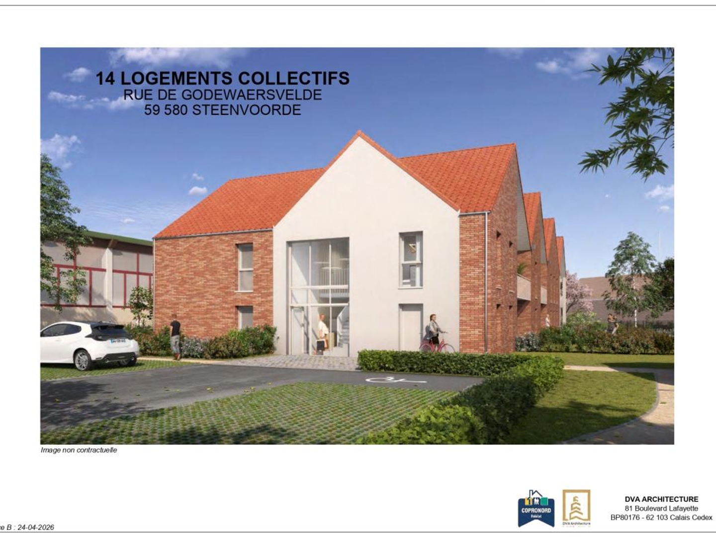 Appartement à vendre - 2 pièces - 53m2 - Steenvoorde (59114)