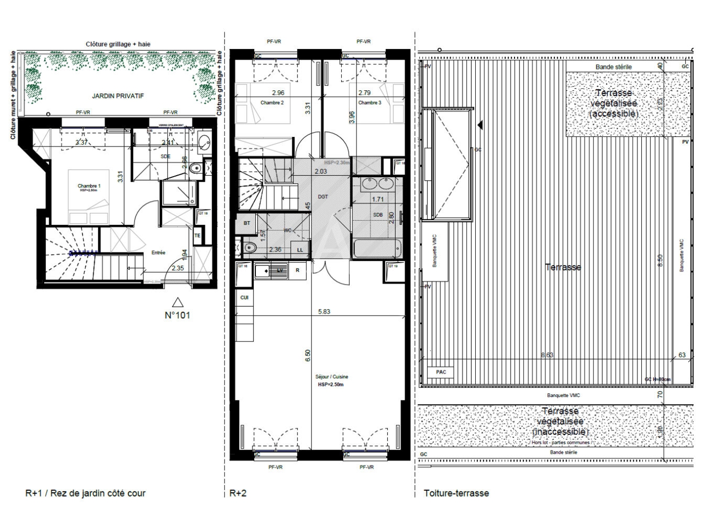 Appartement à vendre - 4 pièces - 93m2 - Saint-Germain-En-... (78100)