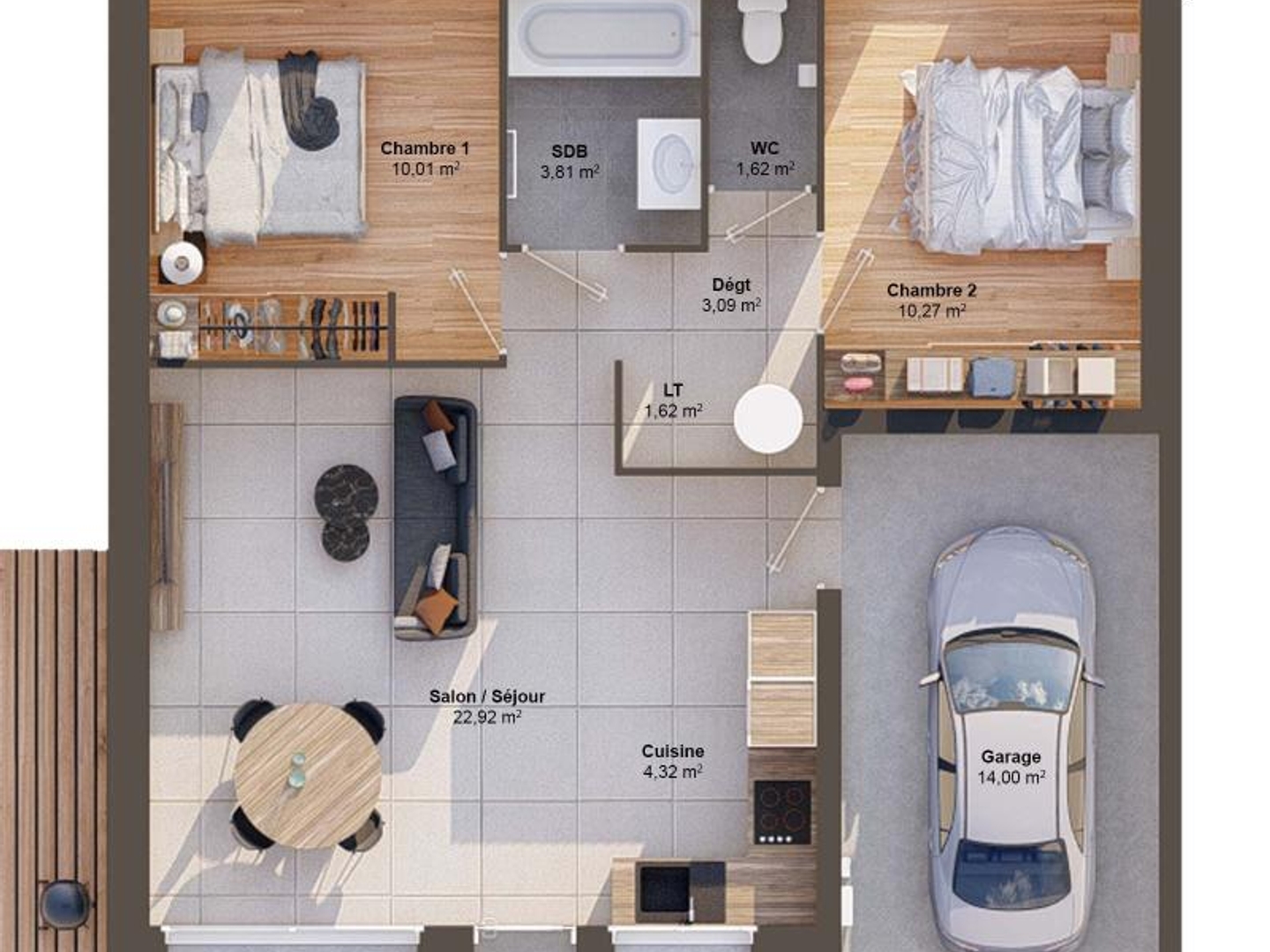 Maison à vendre - 58m2 - Marsac (16570)