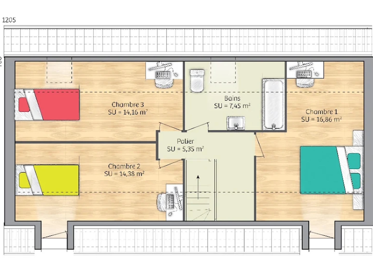 Maison neuve 5 pièces 90 m²