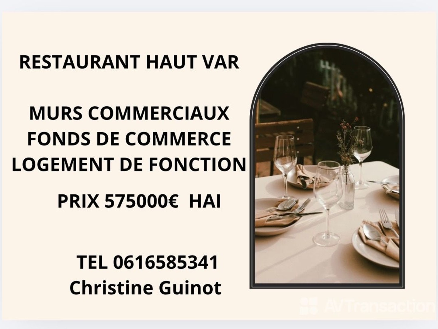 Village du Haut Var : Murs, Fond de Commerce, Logement 