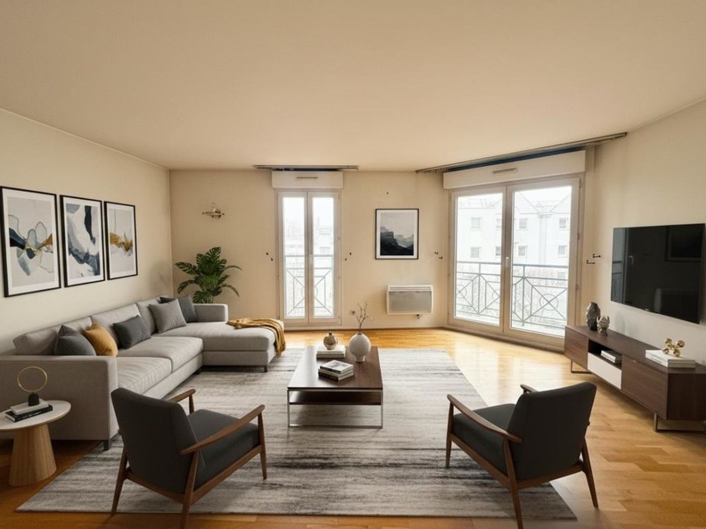 Appartement trois pièces lumineux avec balcon et box à Bondy ? Proche RER E