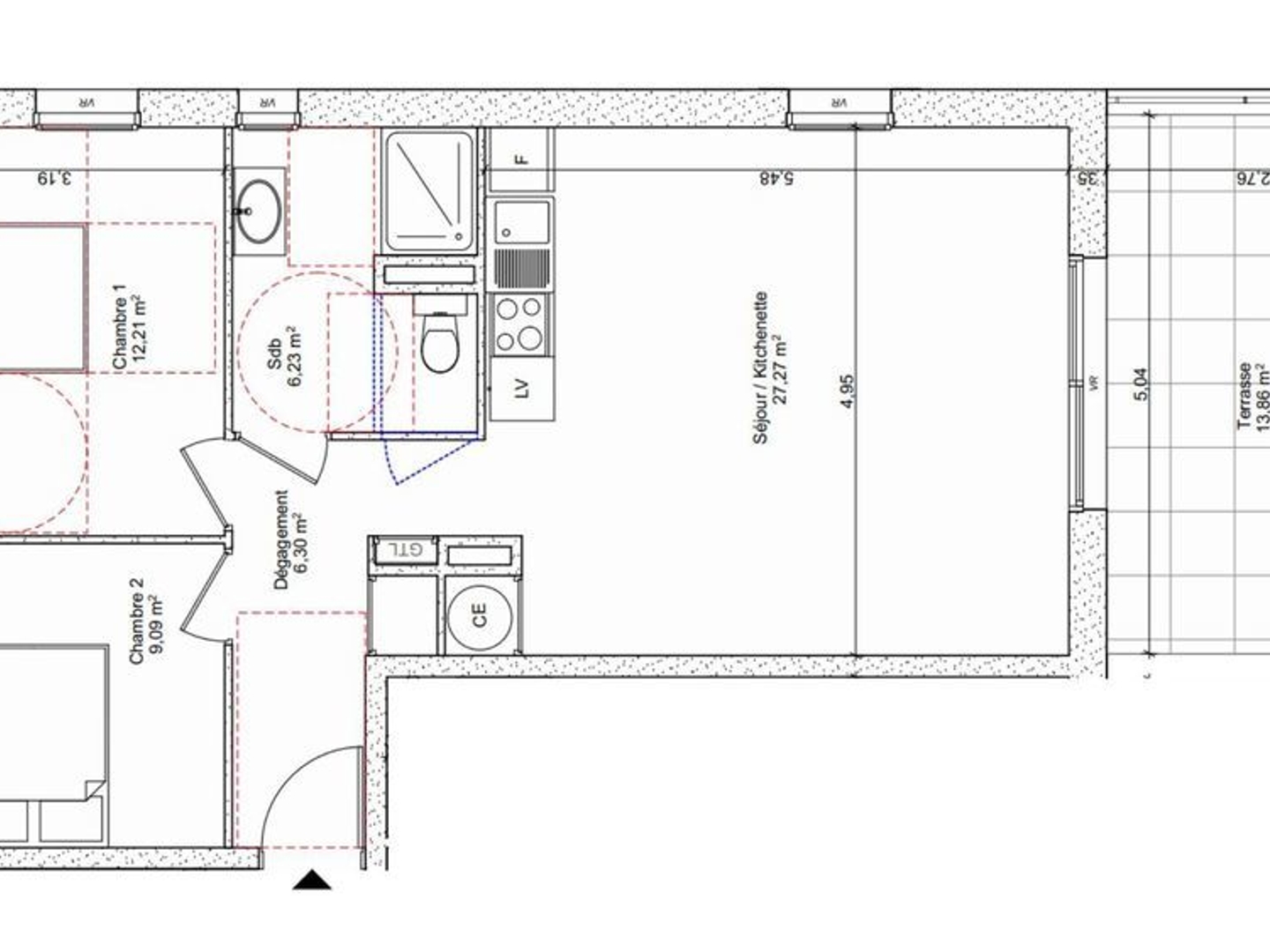 Vente Appartement 3 pièces