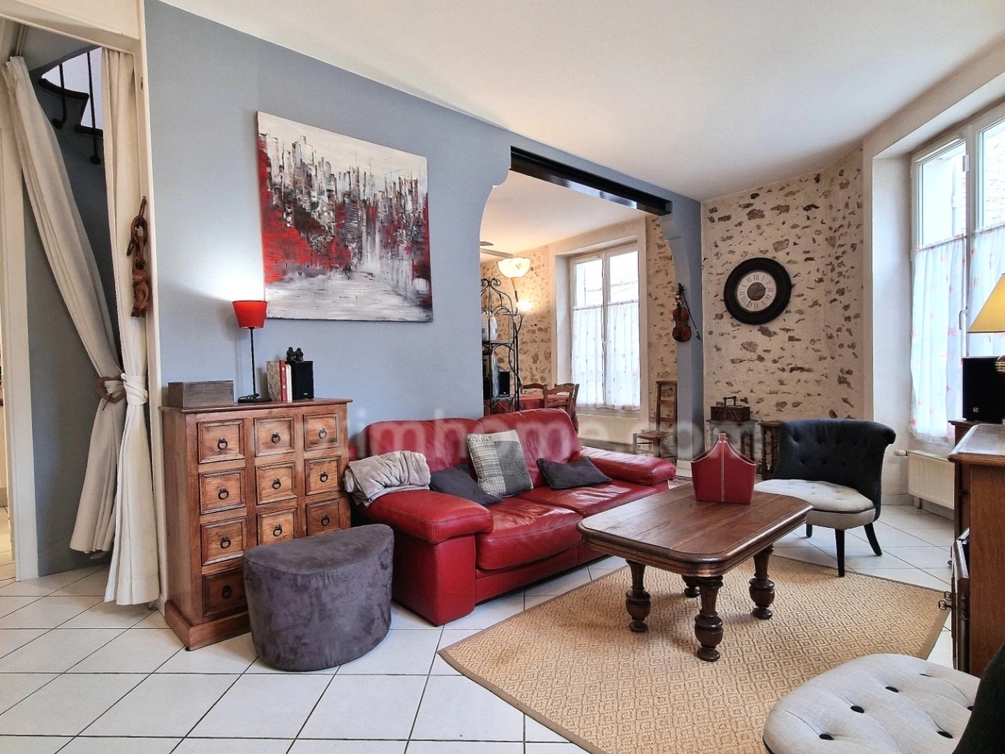 Maison de charme 4 chambres + double parking
