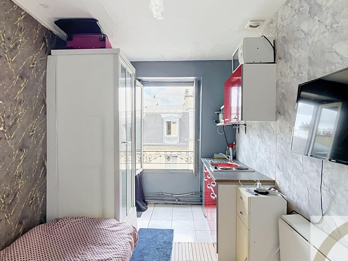 Appartement à vendre - 1 pièce - 10m2 - Paris 18e (75018)
