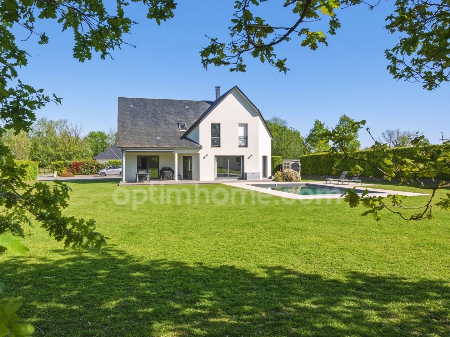 Hauteurs de Honfleur - Maison contemporaine - 234 m2 -5/6 chammbres - Piscine - Terrain 2824 m2 - Double garage - Carport