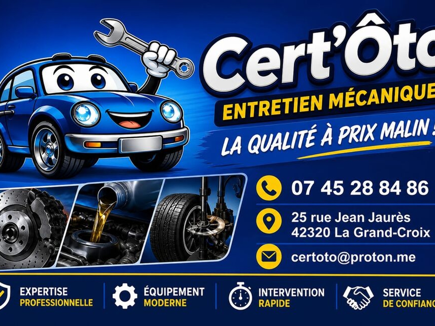 URGENT Garage Automobile Pignons sur rue.