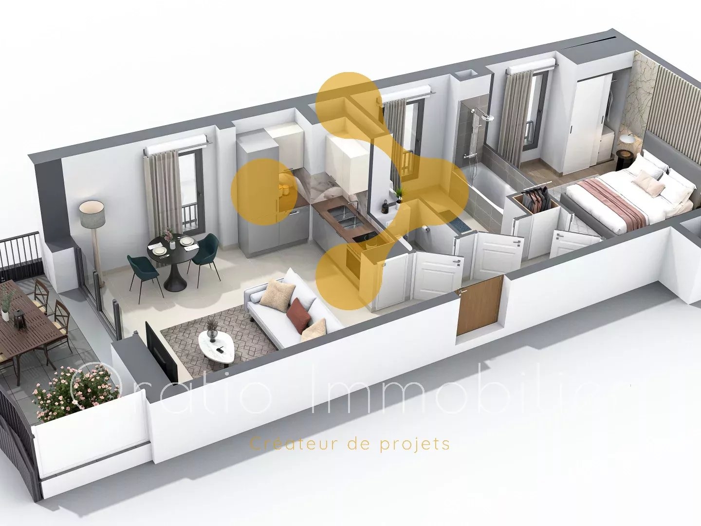 Appartement à vendre - 2 pièces - 43m2 - Annecy (74000)