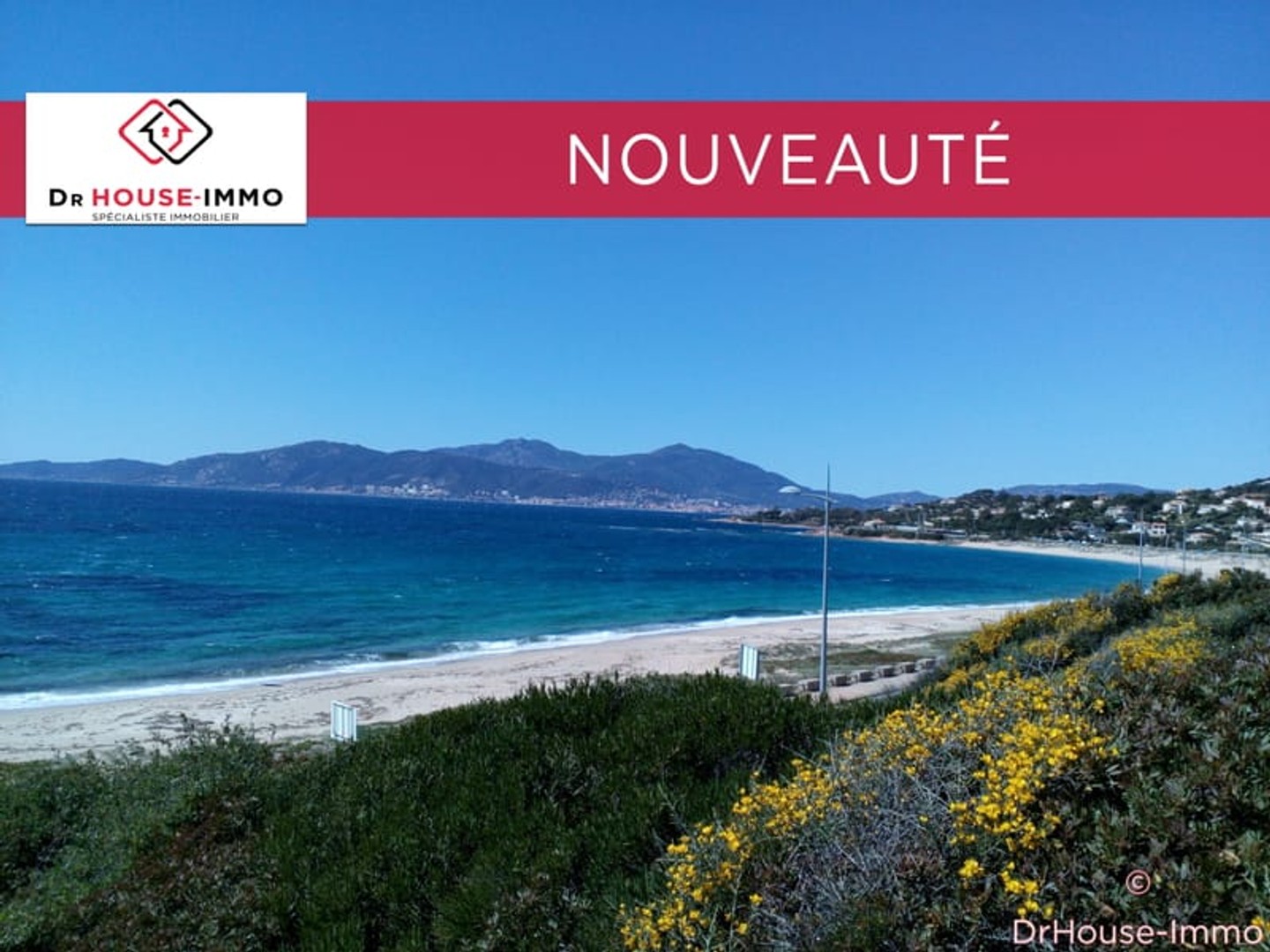 Agosta-Plage, T2 avec vue mer et grande terrasse