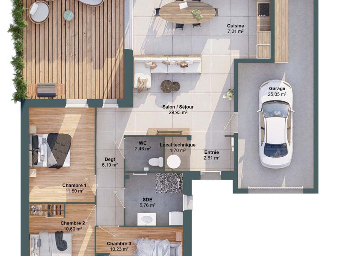 Maison à vendre - 89m2 - Saint-Biez-En-Belin (72220)