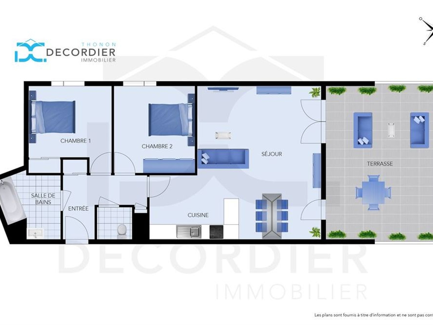 Appartement à vendre - 3 pièces - 69m2 - Thonon-Les-Bains (74200)