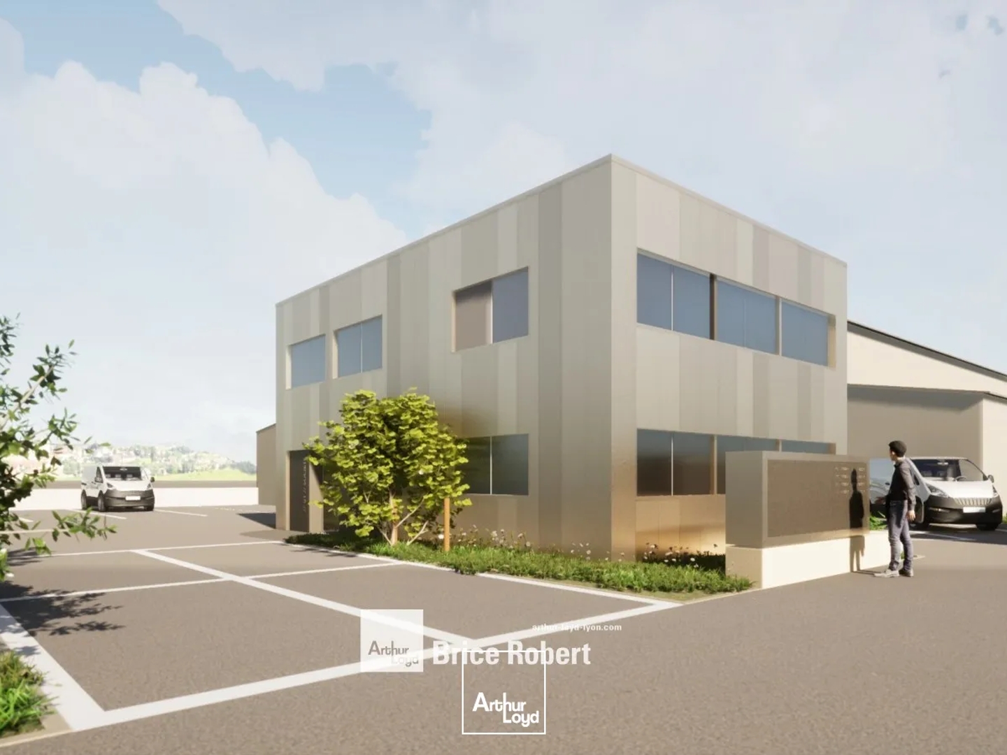 Locaux d'activités à vendre à Rillieux-la-Pape de grande hauteur et parkings