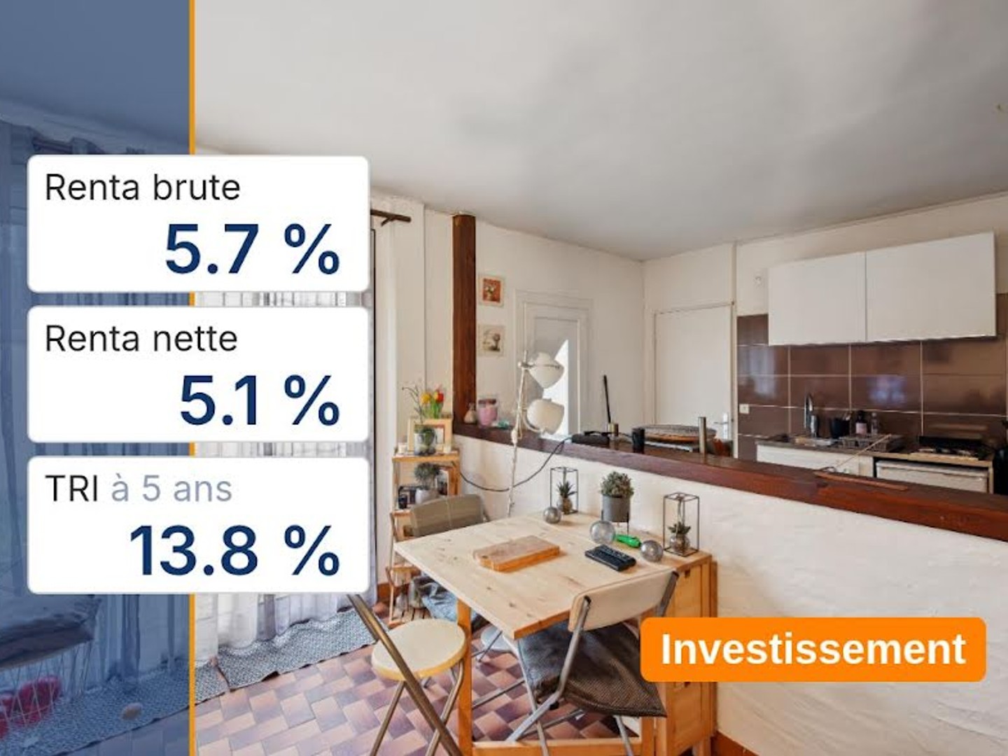 Appartement 1 pièce 34 m²