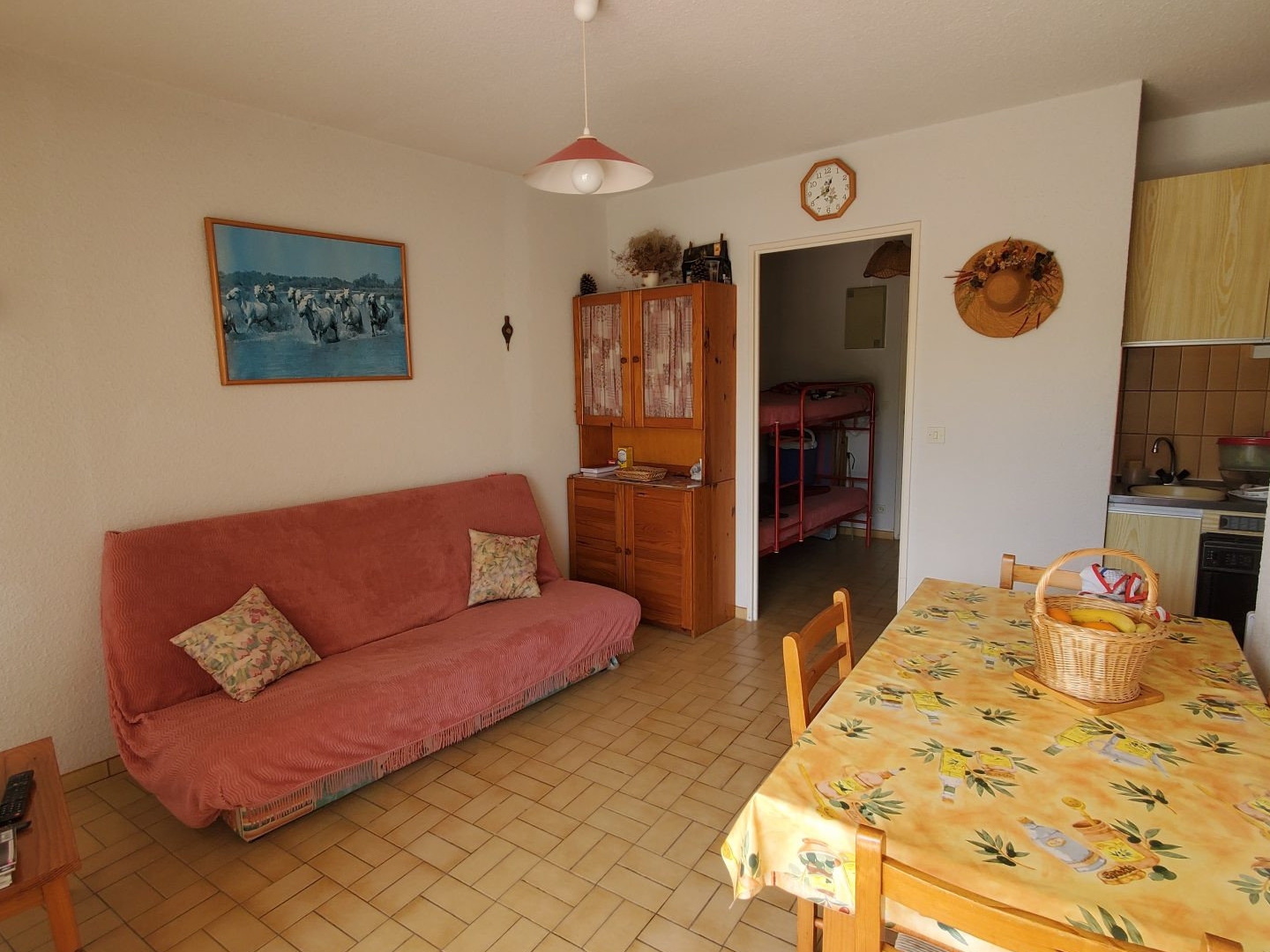 2 pièces cabine avec grande terrasse