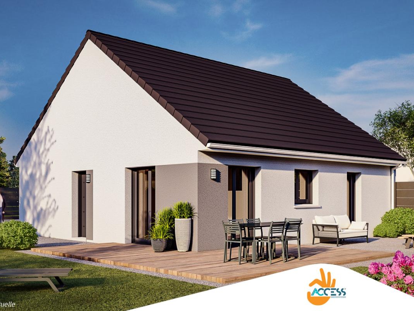 Terrain + maison 70 m²