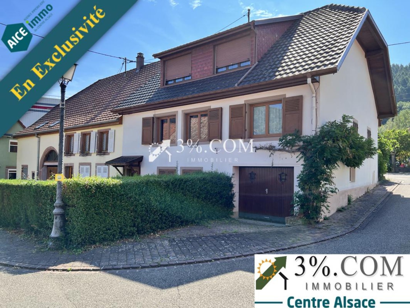 Ensemble immobilier de 219m2 composé de 2 maisons avec garag