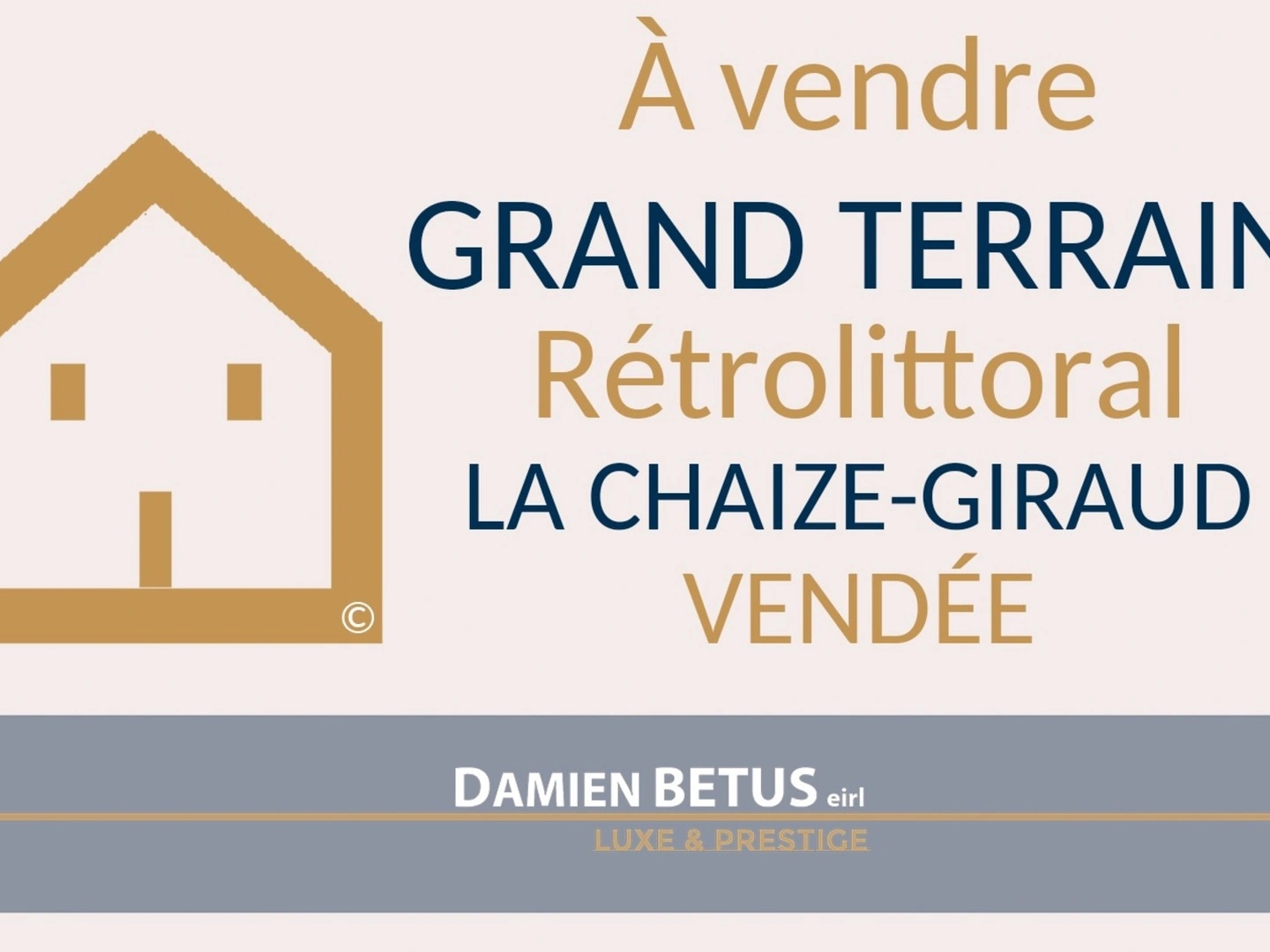 Terrain à vendre - 1108m2 - La Chaize-Giraud (85220)
