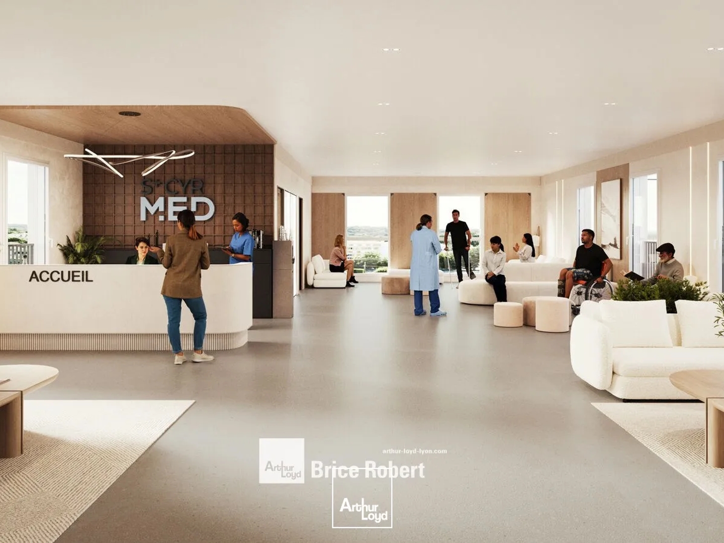Bureaux à vendre dans maison médicale à Saint Cyr au Mont d'Or espaces modulables