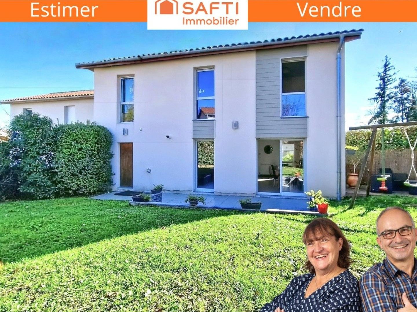 Maison 2013, 4 ch, jardin piscinable, au calme