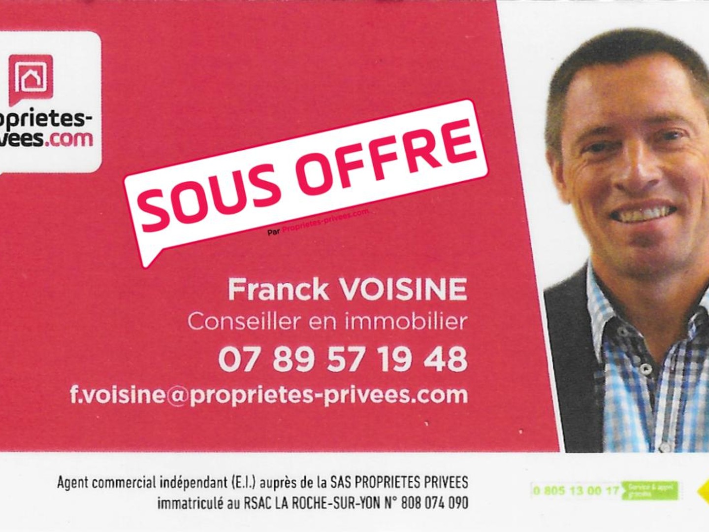 A VENDRE à Saint Michel Mont Mercure, maison de 126 m2 env avec 4 chambres sur une parcelle de 1643 m2