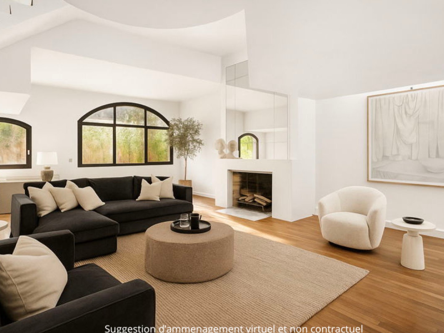 Maison contemporaine des années 1930 avec terrasses