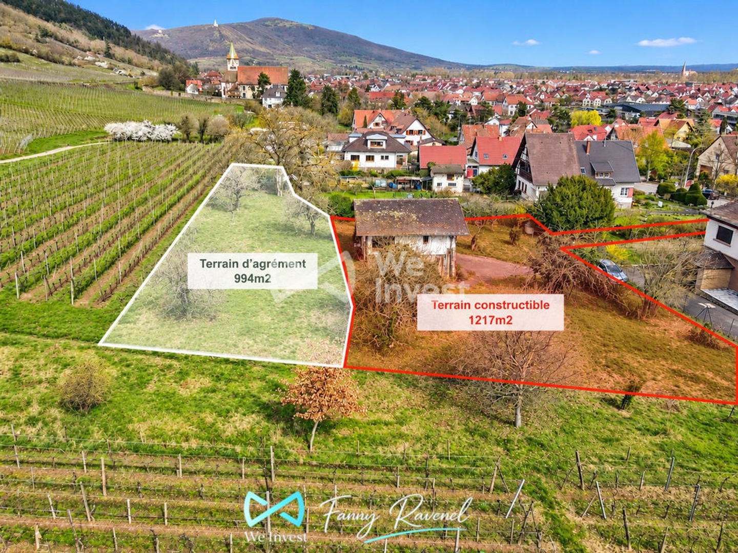Terrain à vendre - 2100m2 - Châtenois (67730)