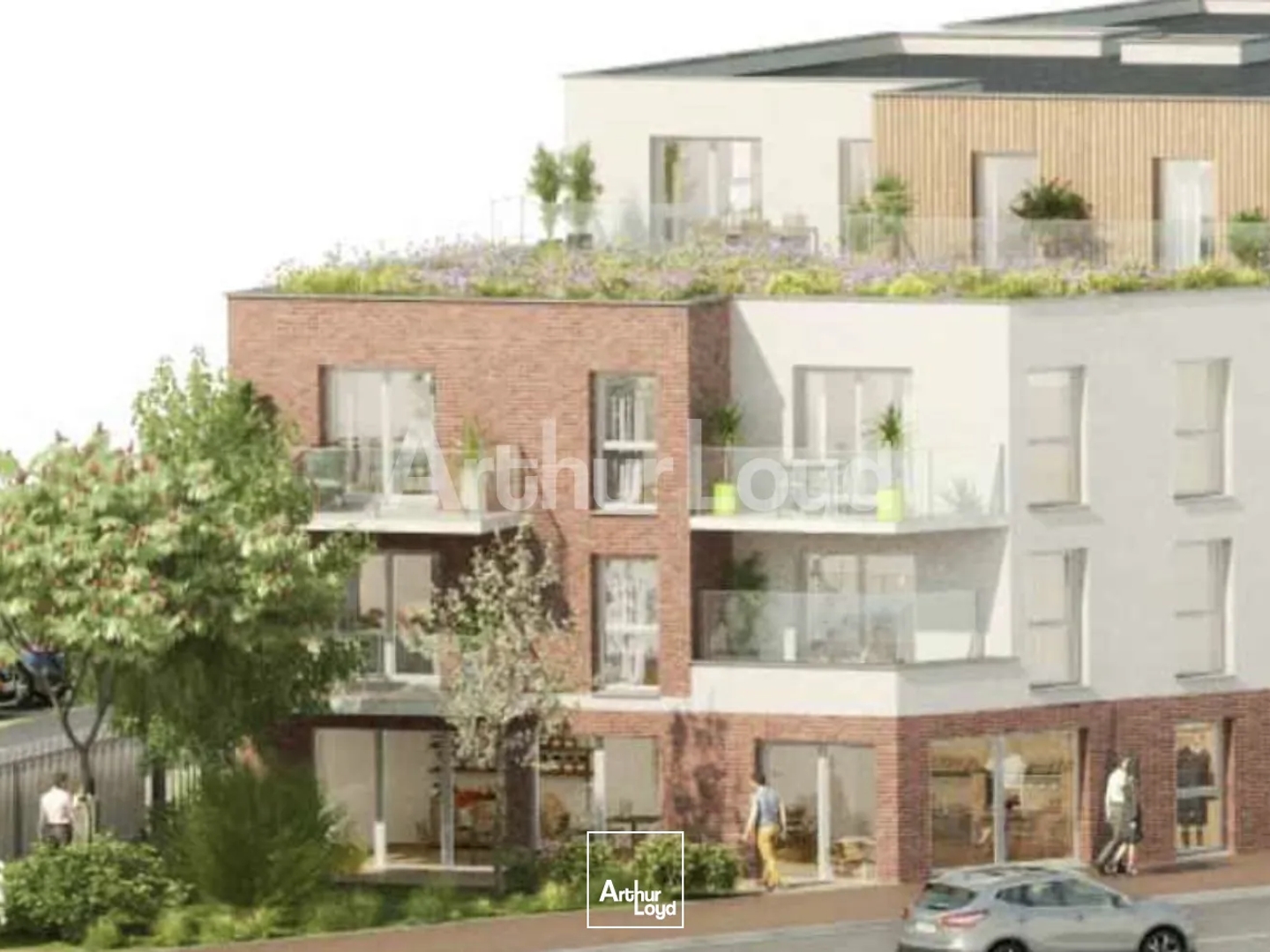 Vente local commercial neuf à Leers avec visibilité sur axe passant