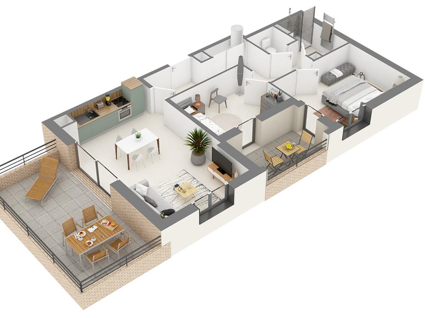 Appartement à vendre - 3 pièces - 66m2 - Vertou (44120)