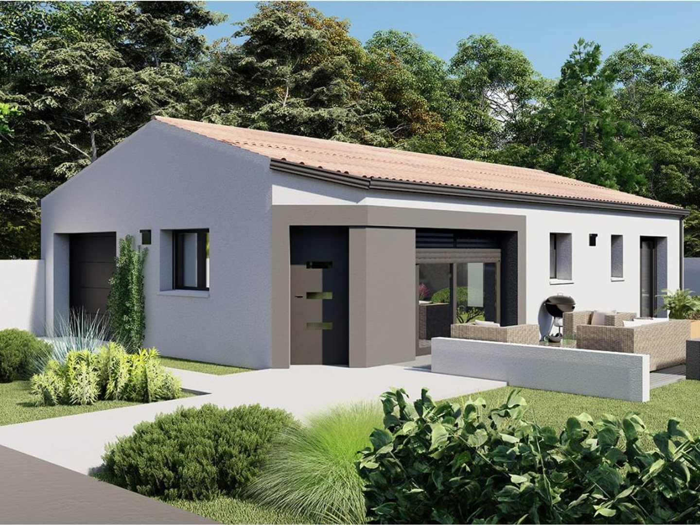 Terrain + maison 74 m²