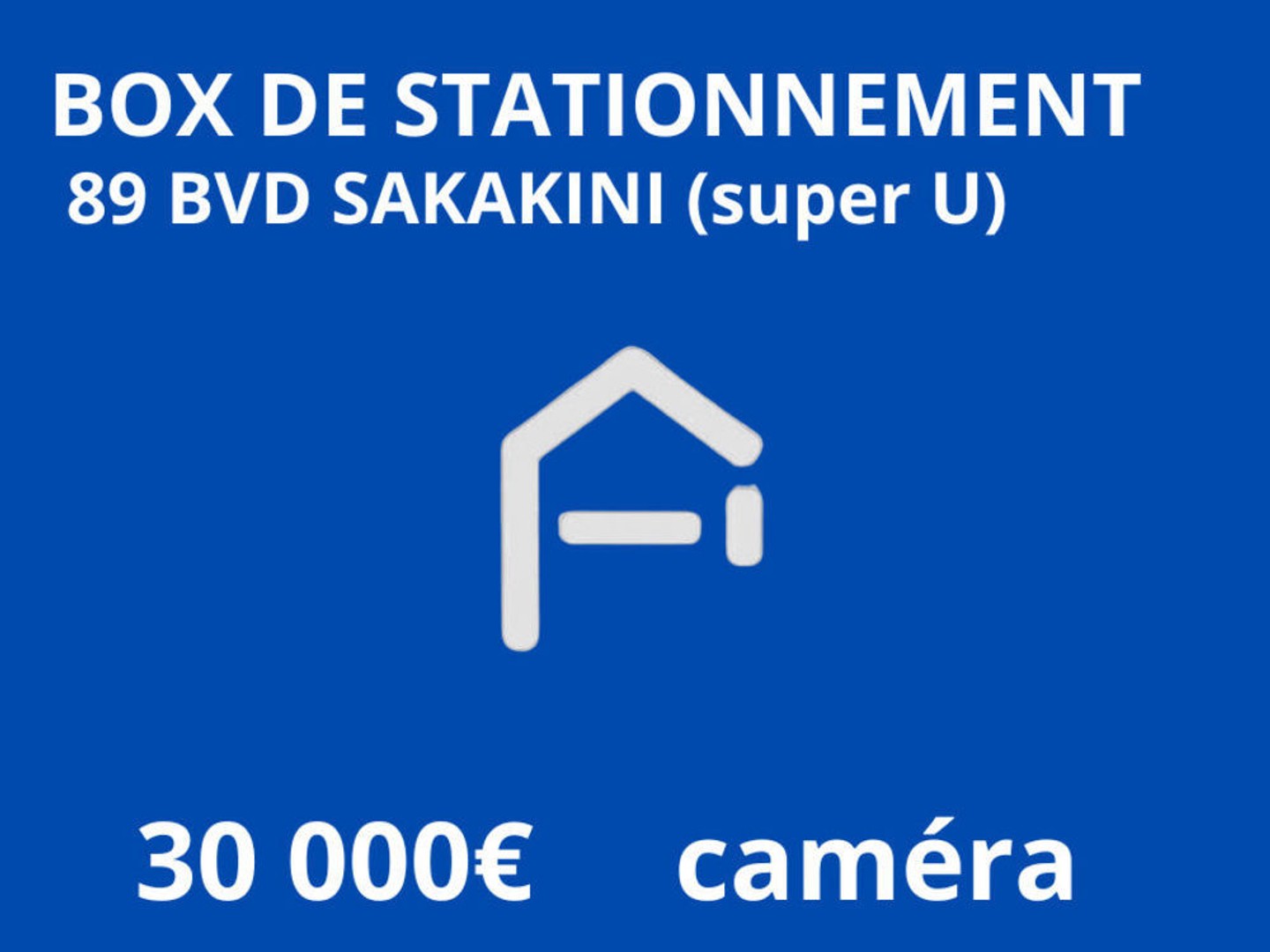 Box de stationnement 89 Sakakini