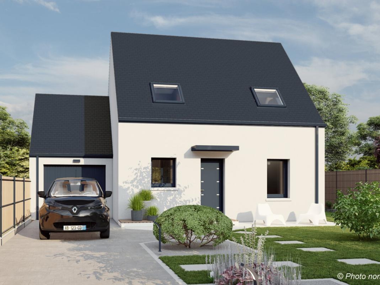 Terrain + maison 83 m²