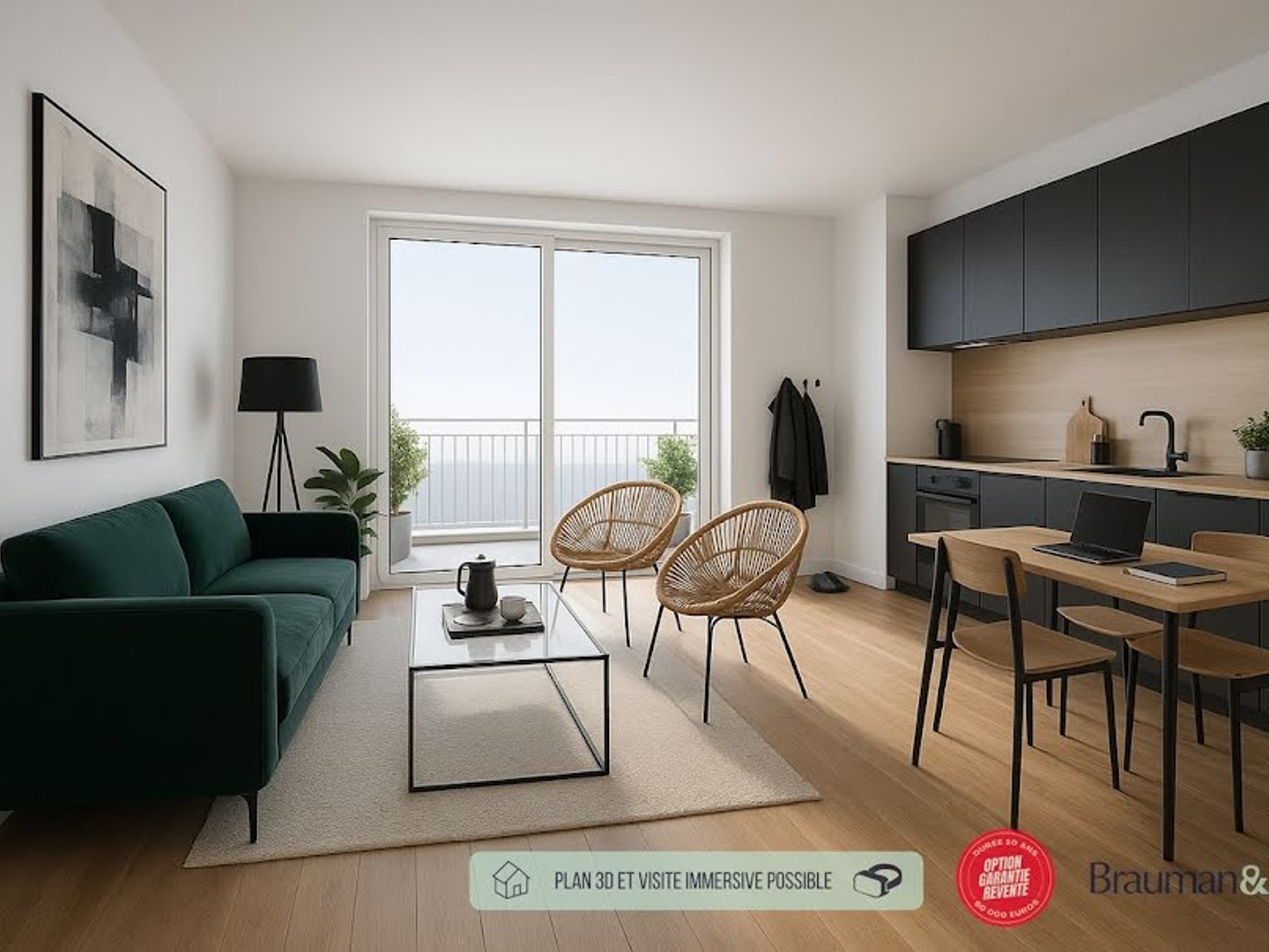 Appartement 3 pièces 65 m²